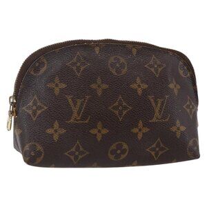 LOUIS VUITTON Monogram Pochette Cosmetic PM Pouch M43998 LV Auth bs30117